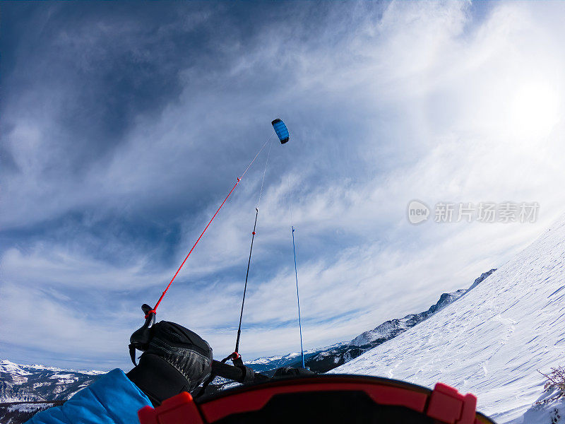 滑雪风筝户外探险