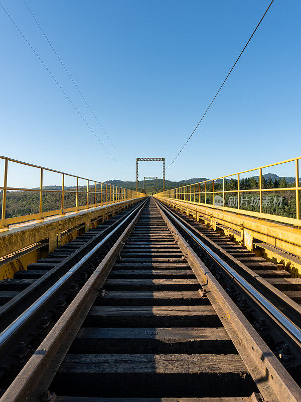阿劳卡尼亚地区的马列科高架桥铁路