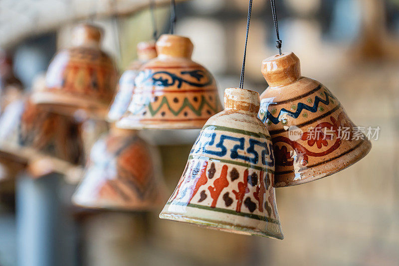 陶瓷传统乌兹别克钟工艺品陶瓷布哈拉乌兹别克斯坦