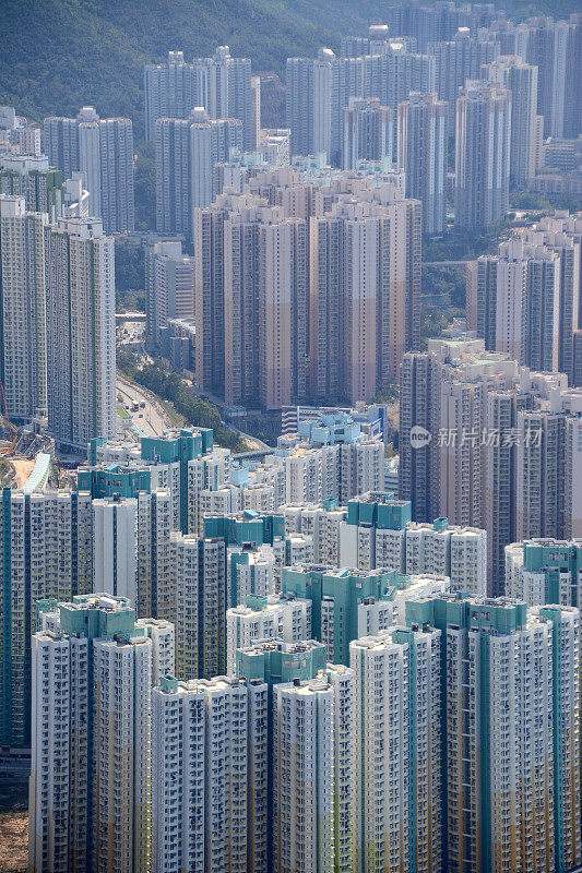 香港九龙的住宅楼宇