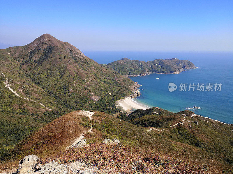 香港西贡东郊野公园大浪湾全景