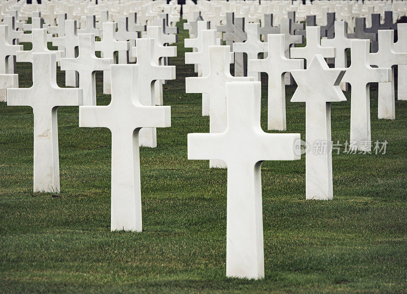 位于法国诺曼底的美国二战公墓