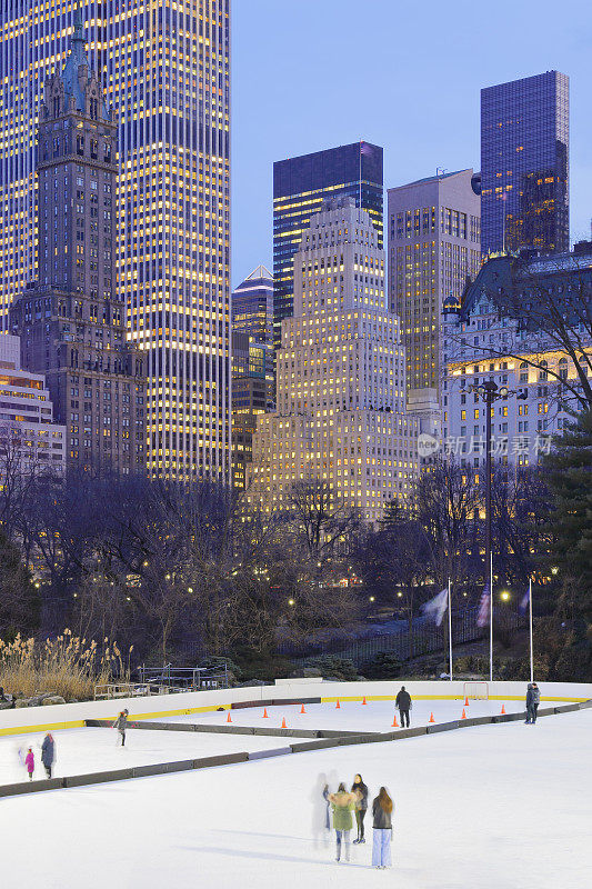 中央公园滑冰-纽约