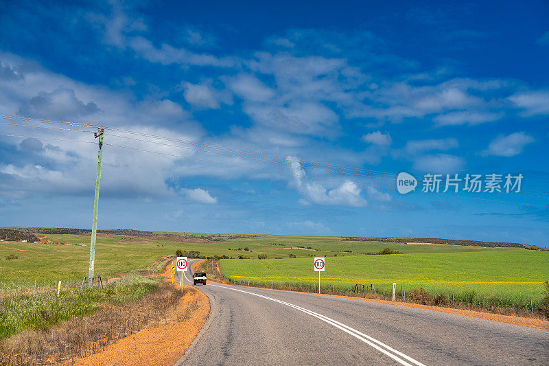 驾车穿越西澳大利亚的道路