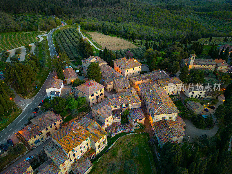 Fonterutoli，古意大利村庄