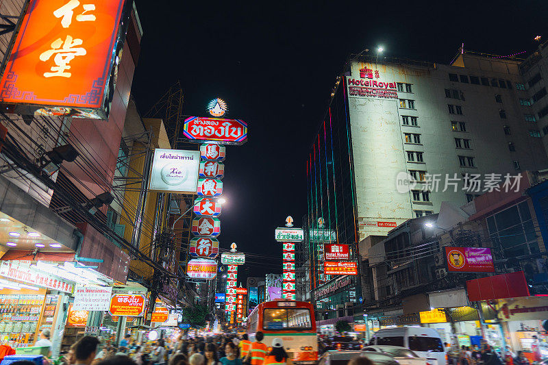 曼谷唐人街的夜晚