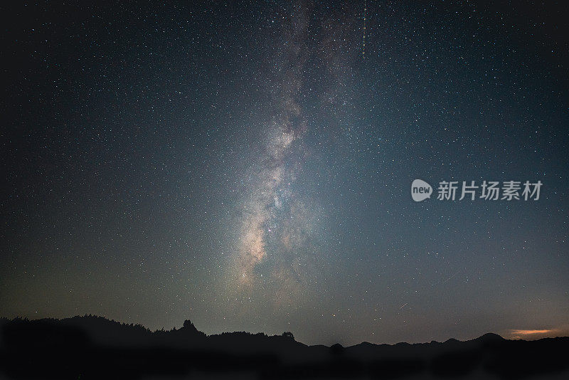 星空，银河，星迹