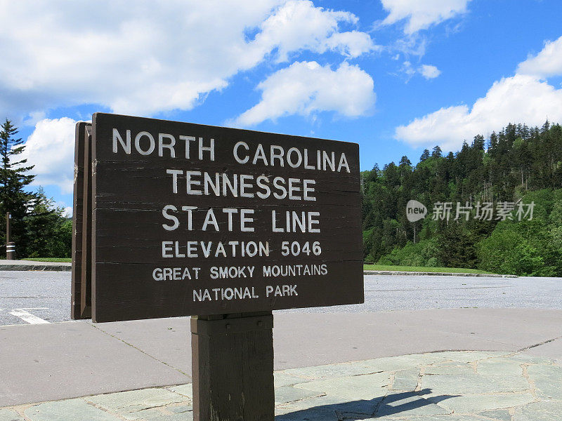 新发现的Gap路烟山，田纳西州北卡罗莱纳州线