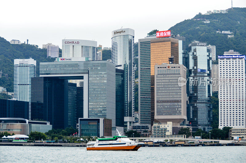 香港的城市景观和天际线