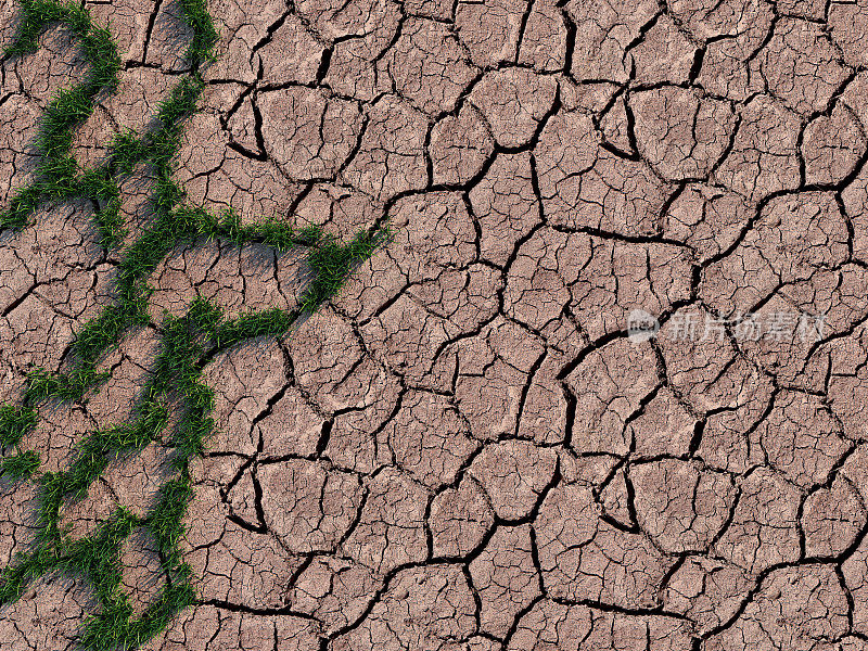 土壤干裂的干旱概念