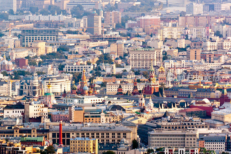 莫斯科的中心。鸟瞰图