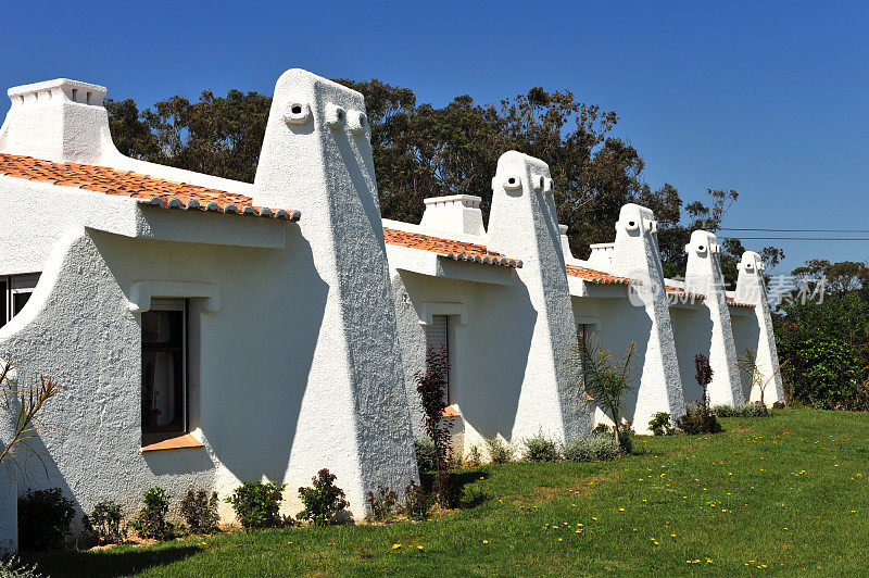 白色摩尔风格的度假别墅，拉各斯，阿尔加维，葡萄牙