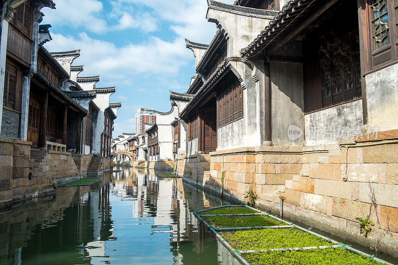 中国浙江省乌镇最古老的住宅区
