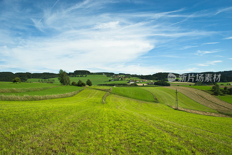 上奥地利的乡村景观