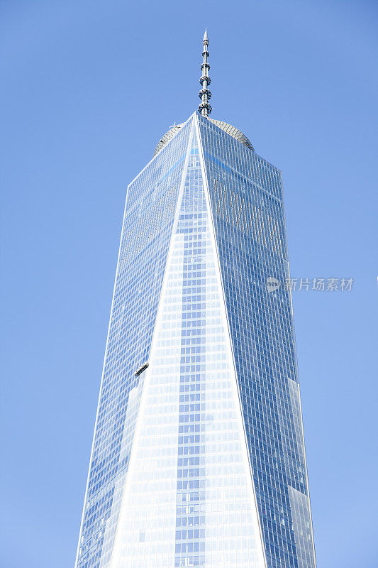 曼哈顿，纽约。世界贸易中心一号大楼。自由塔。