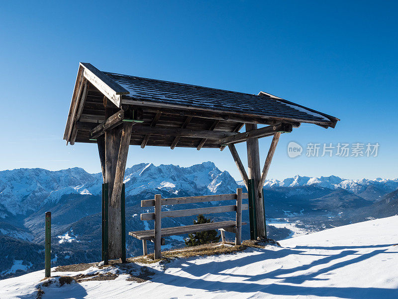 Zugspitze山的风景