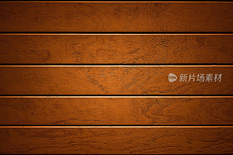 橙色木材纹理的背景