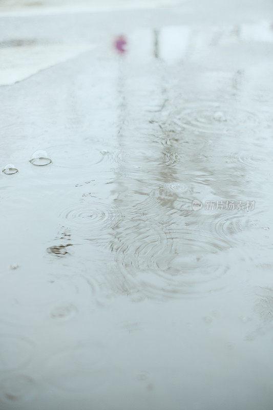 下雨天的水坑