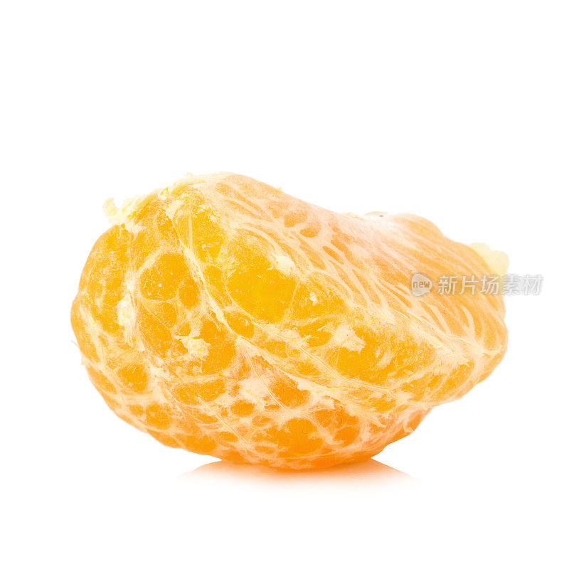 橘子。甜橙。在白色背景
