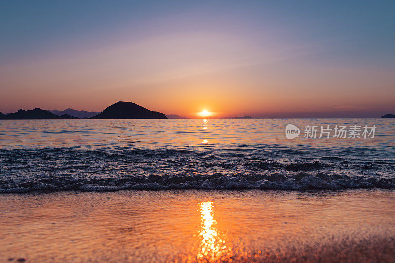 海上日落