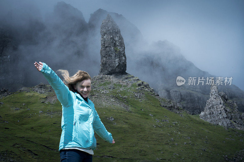 欧洲，苏格兰，英国，斯凯岛，著名的徒步旅行路线，斯托尔老人