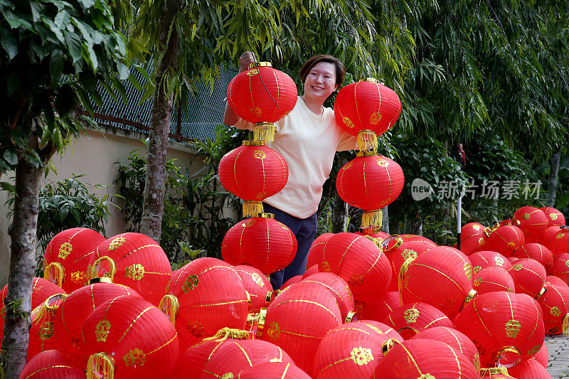 中国新年的红灯笼