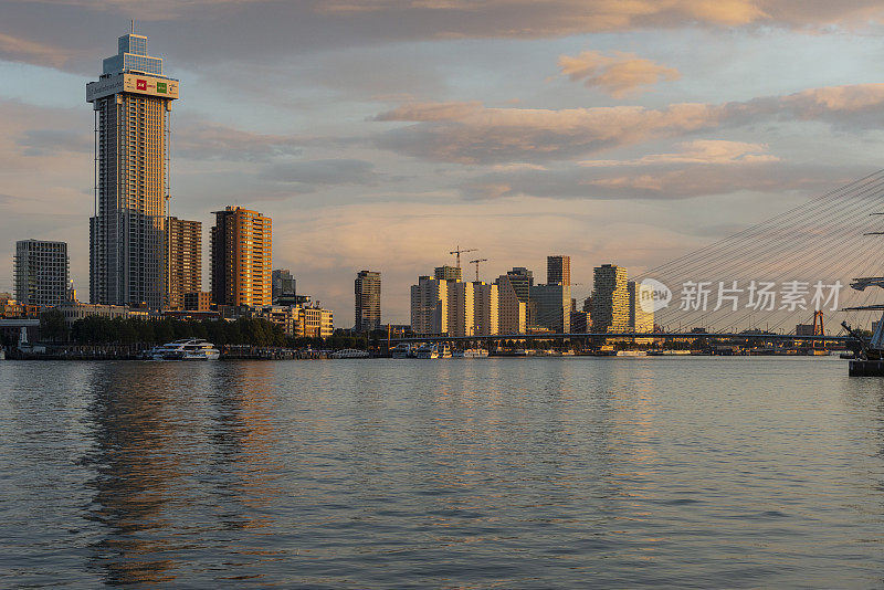 鹿特丹的全景。荷兰