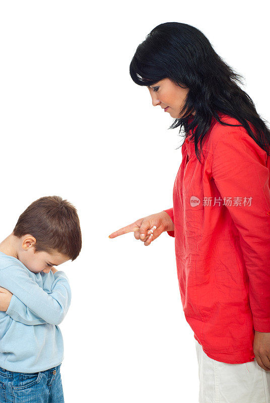 母亲和儿子争论
