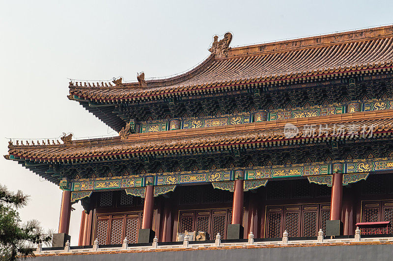 雄伟的紫禁城在中国北京