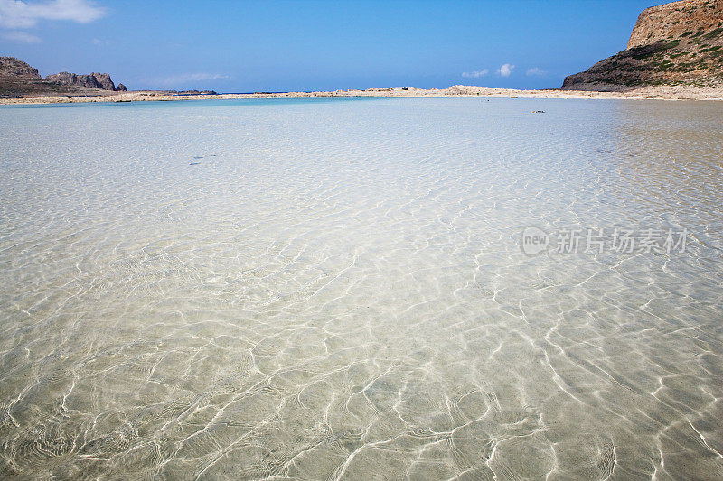 克里特岛上著名的浅泻湖巴洛斯湾