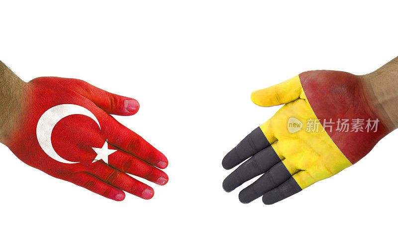 Turkey-Belgium握手