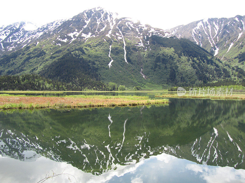 山脉的倒影-基奈峡湾国家公园