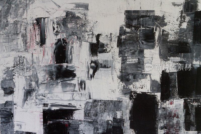 抽象画黑灰和白色的艺术背景
