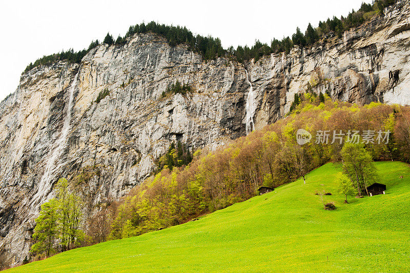 景观的Lauterbrunnen