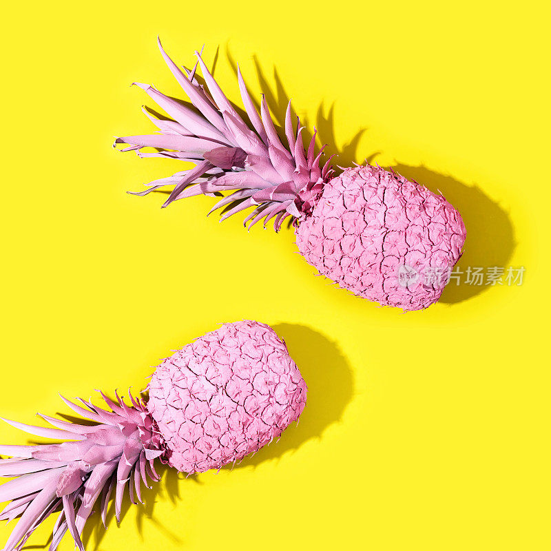 粉色画pinapples