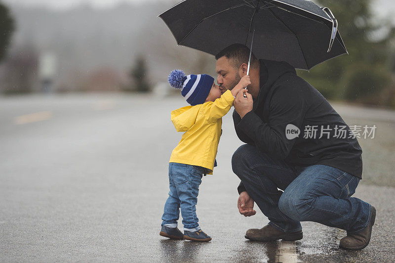 雨中漫步