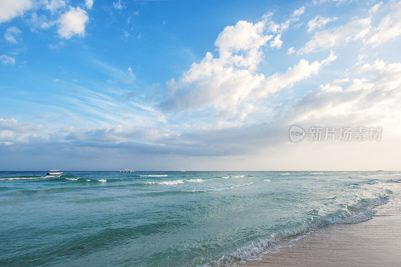 日落海滩风景