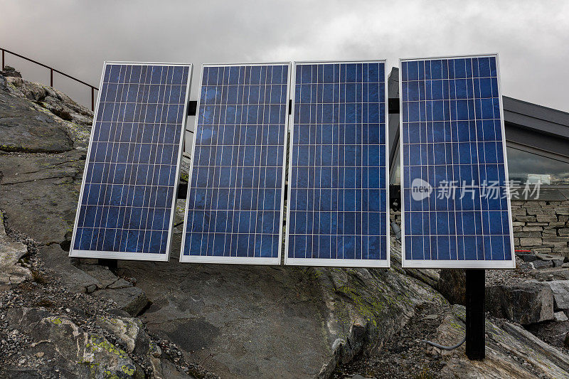 挪威的太阳能电池板