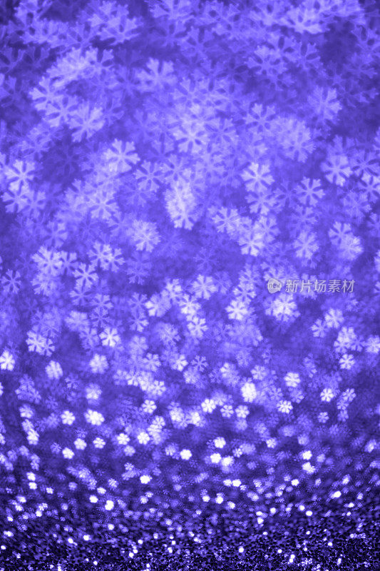 圣诞背景-散焦雪花散焦(紫色)