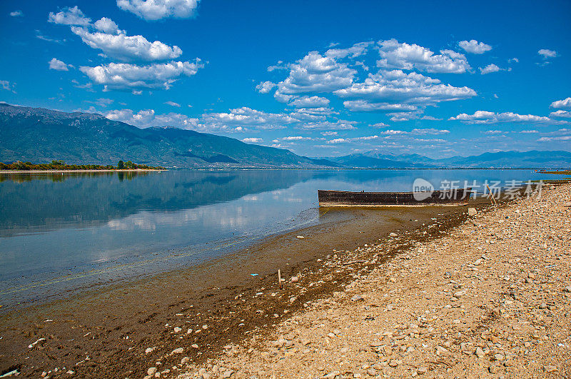 Kerkini湖，希腊，是一个人工水库