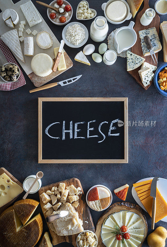 奶酪板与乳制品