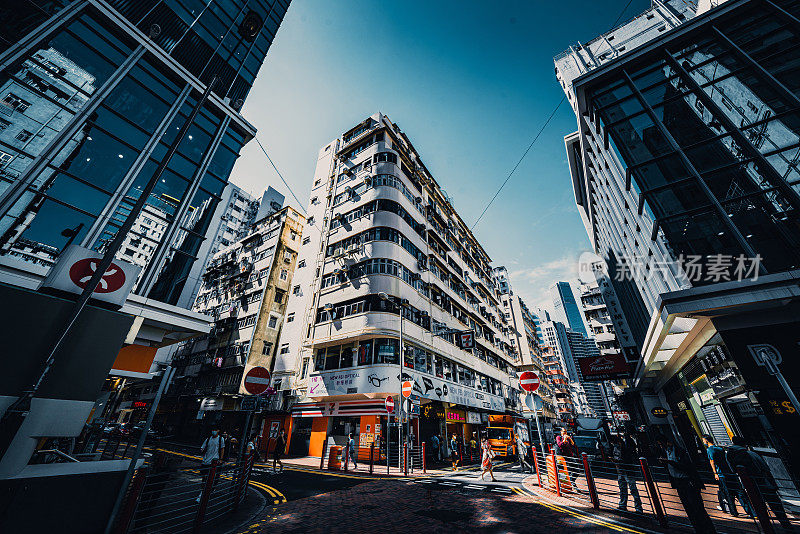 香港九龙的街景