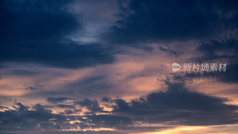 日落的天空背景