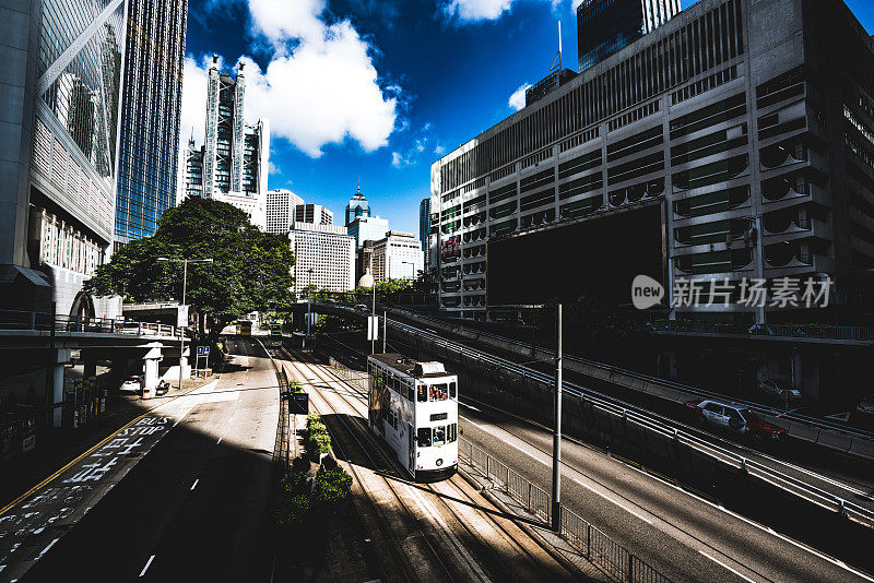 香港中环的空旷道路