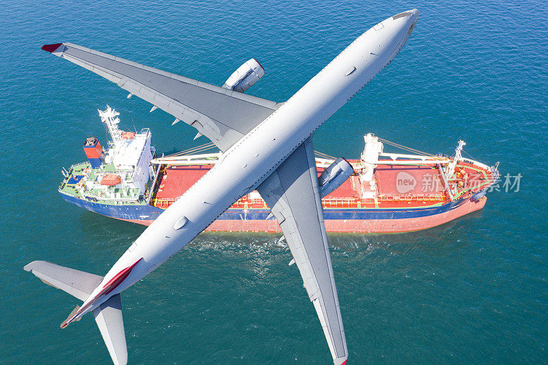 国际集装箱货运船舶和货运飞机的物流运输