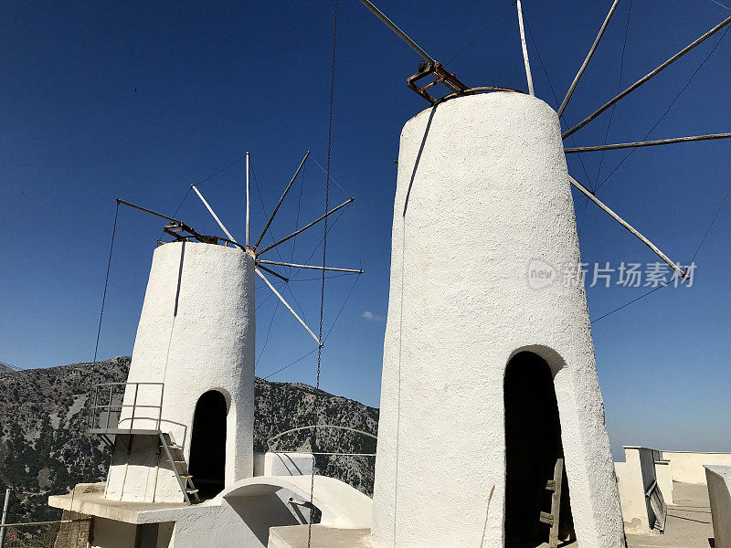 希腊-克里特岛-拉西提地区的风车