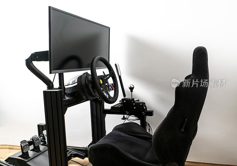 模拟赛车座舱，汽车模拟器座位，玩电子游戏