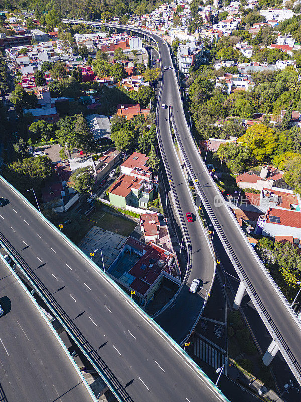 墨西哥城南部的高架公路