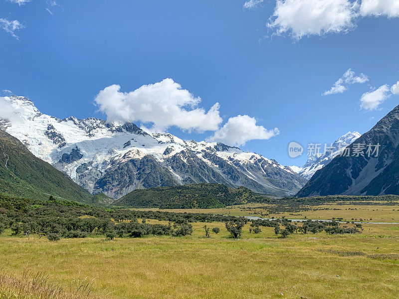 库克山国家公园风景，南岛，新西兰