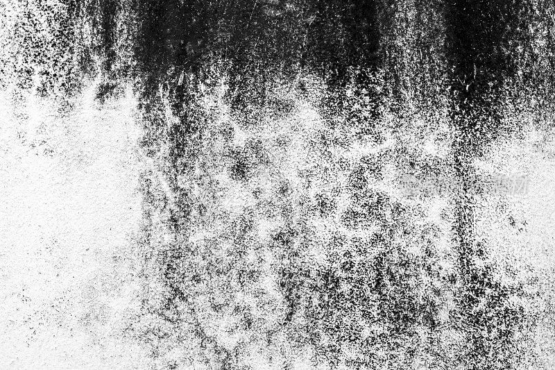 Grunge黑白抽象的痛苦背景或纹理，水平形状